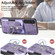 Samsung Galaxy S22 5G Retro Skin-feel Ring Card Wallet Phone Case - Purple Samsung Galaxy S22 5G Retro Skin-feel Ring Card Wallet Phone Case - Purple