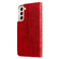 Samsung Galaxy S22 5G 7-petal Flowers Embossed Flip Leather Phone Case with Holder & Card Slots - Red