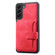 Samsung Galaxy S22 5G Skin Feel Dream Anti-theft Brush Shockproof Portable Skin Card Bag Phone Case - Red