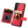 Samsung Galaxy S22 5G Skin Feel Dream Anti-theft Brush Shockproof Portable Skin Card Bag Phone Case - Red