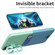 Samsung Galaxy S22 5G Two-Color Invisible Lens Holder Phone Case - Mint Green+Blue