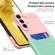 Samsung Galaxy S22 5G Two-Color Invisible Lens Holder Phone Case - Pink+Green