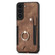 Samsung Galaxy S22 5G Retro Skin-feel Ring Multi-card Wallet Phone Case - Brown