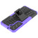 Samsung Galaxy S22 5G Tire Texture Shockproof TPU+PC Phone Case with Holder - Purple