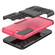 Samsung Galaxy S22 5G Tire Texture Shockproof TPU+PC Phone Case with Holder - Pink