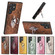 Samsung Galaxy S22 5G Snakeskin Ring Leather Back Cover Phone Case - Gray