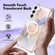 Samsung Galaxy S22 5G Marble Pattern Dual-side IMD Magsafe TPU Phone Case - White Marble
