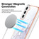 Samsung Galaxy S22 5G Marble Pattern Dual-side IMD Magsafe TPU Phone Case - White 006