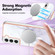 Samsung Galaxy S22 5G Marble Pattern Dual-side IMD Magsafe TPU Phone Case - White 006