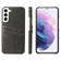 Samsung Galaxy S22 5G Fierre Shann Retro Oil Wax Texture PU Leather Phone Case with Card Slots - Black