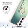 Samsung Galaxy S22 5G Electroplating Dual-side IMD Phone Case with Ring Holder - Smile