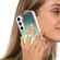 Samsung Galaxy S22 5G Electroplating Dual-side IMD Phone Case with Ring Holder - Smile