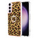 Samsung Galaxy S22 5G Electroplating Dual-side IMD Phone Case with Ring Holder - Leopard Print