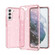 Samsung Galaxy S22 5G Shockproof Terminator Style Glitter Powder Protective Phone Case - Pink