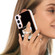 Samsung Galaxy S22 5G Electroplating Dual-side IMD Phone Case with Ring Holder - Natural Growth