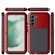 Samsung Galaxy S22 5G Shockproof Life Waterproof Silicone + Zinc Alloy Phone Case - Red