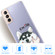 Samsung Galaxy S22 5G Coloured Drawing Pattern Highly Transparent TPU Phone Protective Case - Pinch Dog