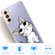 Samsung Galaxy S22 5G Coloured Drawing Pattern Highly Transparent TPU Phone Protective Case - Cat