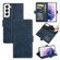 Samsung Galaxy S22 5G Dual-side Magnetic Buckle Horizontal Flip Leather Case with Holder & Card Slots & Wallet - Dark Blue