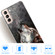 Samsung Galaxy S22 5G Shockproof Painted Transparent TPU Phone Protective Case - Call Wolf