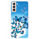 Samsung Galaxy S22 5G Shockproof Painted Transparent TPU Phone Protective Case - Blue Butterfly