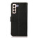 Samsung Galaxy S22 5G KHAZNEH Side-Magnetic Litchi Genuine Leather RFID Phone Case - Black
