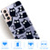 Samsung Galaxy S22 5G Coloured Drawing Pattern Highly Transparent TPU Phone Protective Case - Black Cat