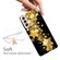 Samsung Galaxy S22 5G Shockproof Painted Transparent TPU Phone Protective Case - Gold Star