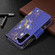 Samsung Galaxy S22 5G Colored Drawing Pattern Zipper Horizontal Flip Phone Leather Case with Holder & Card Slots & Wallet - Purple Butterfly