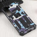 Samsung Galaxy S22 5G Camouflage Armor Kickstand TPU + PC Magnetic Phone Case - Light Blue