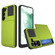 Samsung Galaxy S22 5G Multifunction Armor Slide Card Slot Phone Case - Grass Green