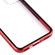 Samsung Galaxy S22 5G HD Magnetic Metal Tempered Glass Phone Case - Red
