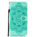 Samsung Galaxy S22 5G Sun Mandala Embossing Pattern Phone Leather Case with Holder & Card Slots & Wallet & Lanyard - Green