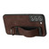 Samsung Galaxy S22 5G Wristband Holder Leather Back Phone Case - Coffee