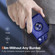 Samsung Galaxy S22 5G Sliding Camshield Armor Phone Case with Ring Holder - Blue