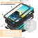 Samsung Galaxy S22 5G R-JUST Sliding Camera Metal + Silicone Holder Phone Case - Black