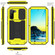 Samsung Galaxy S22 5G R-JUST Sliding Camera Metal + Silicone Holder Phone Case - Yellow