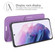 Samsung S22 Litchi Texture Horizontal Flip Protective Case with Holder & Card Slots & Wallet - Purple