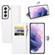 Samsung S22 Litchi Texture Horizontal Flip Protective Case with Holder & Card Slots & Wallet - White