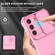 Samsung Galaxy S22 5G Stereoscopic Holder Sliding Camshield Phone Case - Pink