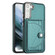Samsung Galaxy S22 5G Shockproof Leather Phone Case with Card Holder - Green