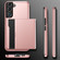 Samsung Galaxy S22 5G Shockproof Armor Phone Case with Card Slot - Rose Gold