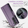 Samsung Galaxy S22 5G CaseMe 023 Butterfly Buckle Litchi Texture RFID Anti-theft Leather Phone Case - Pearly Purple