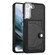 Samsung Galaxy S22 5G Shockproof Leather Phone Case with Card Holder - Black