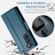 Samsung Galaxy S22 5G CaseMe 023 Butterfly Buckle Litchi Texture RFID Anti-theft Leather Phone Case - Blue