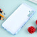 Samsung Galaxy S22 5G Marble Pattern Phone Case - Navy Blue White