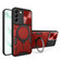 Samsung Galaxy S22 5G CD Texture Sliding Camshield Magnetic Holder Phone Case - Red