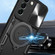 Samsung Galaxy S22 5G CD Texture Sliding Camshield Magnetic Holder Phone Case - Black