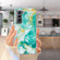 Samsung Galaxy S22 5G IMD Shell Pattern TPU Phone Case - Green Marble