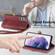 Samsung Galaxy S22 5G Geometric Zipper Wallet Side Buckle Leather Phone Case - Red